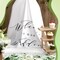 Greenery Welcome Arch Reception Backdrop Rustic Linen Fabric Wedding Sign